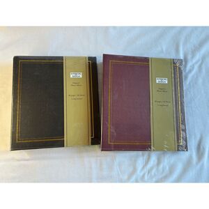 Interiors by Design Set of Two Magnetic Photo Albums 3 Ring, 80 Sheets, New